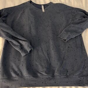 Athleta Navy Crewneck Sweatshirt - Washed Indigo women’s